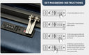 Valise soute moyenne bleu rigide 57 cm