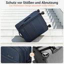 Valise soute grande bleu souple 79 cm