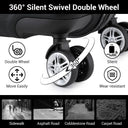 Valise soute moyenne rose rigide 65 cm