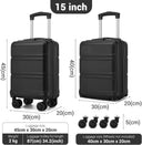 Valise cabine bleu rigide 40 cm