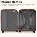 Valise soute très grande marron rigide 86 cm