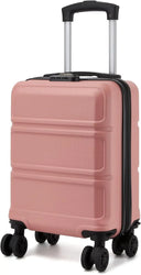 Valise cabine rose rigide 40 cm