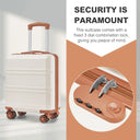 Valise cabine beige rigide 45 cm