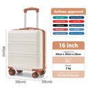 Valise cabine bleu rigide 45 cm