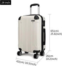 Valise soute grande beige rigide 71 cm