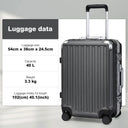 Valise cabine blanc rigide 54 cm