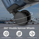 Valise soute grande bleu rigide 77 cm