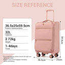 Valise soute moyenne kaki souple 59 cm