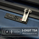 Valise soute grande bleu rigide 77 cm