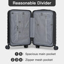 Valise cabine rouge rigide 50 cm