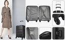 Valise soute moyenne bleu rigide 66 cm