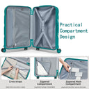 Valise cabine vert rigide 55 cm