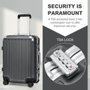 Valise cabine noir rigide 54 cm