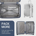 Valise soute grande noir rigide 76 cm