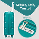 Valise cabine vert rigide 55 cm