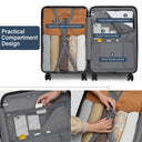 Valise soute moyenne noir rigide 57 cm