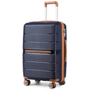 Valise soute grande bleu rigide 76 cm