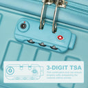 Valise soute grande bleu rigide 71 cm