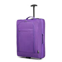 Valise cabine gris souple 51 cm