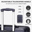 Valise cabine gris rigide 55cm