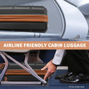 Valise cabine rose rigide 45 cm