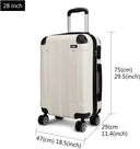 Valise soute grande noir rigide 71 cm