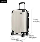 Valise soute grande gris rigide 71 cm