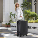 Valise soute moyenne vert rigide 65 cm