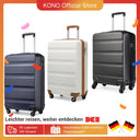 Valise soute moyenne bleu rigide 66 cm