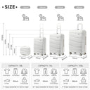 Valise soute moyenne bleu rigide 56 cm