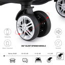 Valise soute grande gris rigide 71 cm