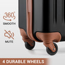 Valise cabine noir rigide 50 cm