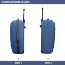 Valise cabine bleu souple 51 cm