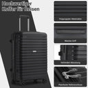 Valise soute moyenne noir rigide 65 cm