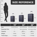 Valise cabine rose rigide 55 cm