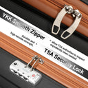 Valise cabine marron rigide 45 cm