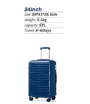 Valise soute moyenne 1/2/3 pcs 3 rigide 64 cm