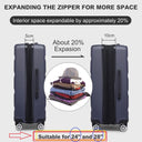 Valise soute grande bleu rigide 75 cm