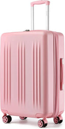 Valise cabine rose rigide 50 cm