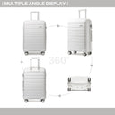 Valise cabine blanc rigide 50 cm
