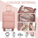 Valise soute moyenne vert souple 59 cm