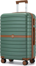 Valise soute grande beige rigide 76 cm