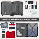 Valise soute grande noir rigide 71 cm