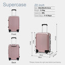 Valise cabine noir rigide 50 cm