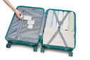 Valise cabine vert rigide 55 cm