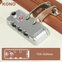 Valise soute moyenne beige rigide 56 cm