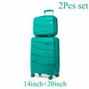Valise soute moyenne bleu rigide 65 cm