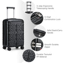 Valise cabine gris rigide 50 cm