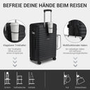 Valise soute moyenne vert rigide 65 cm