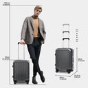 Valise cabine blanc rigide 54 cm